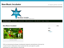 Tablet Screenshot of newmusicincubator.com